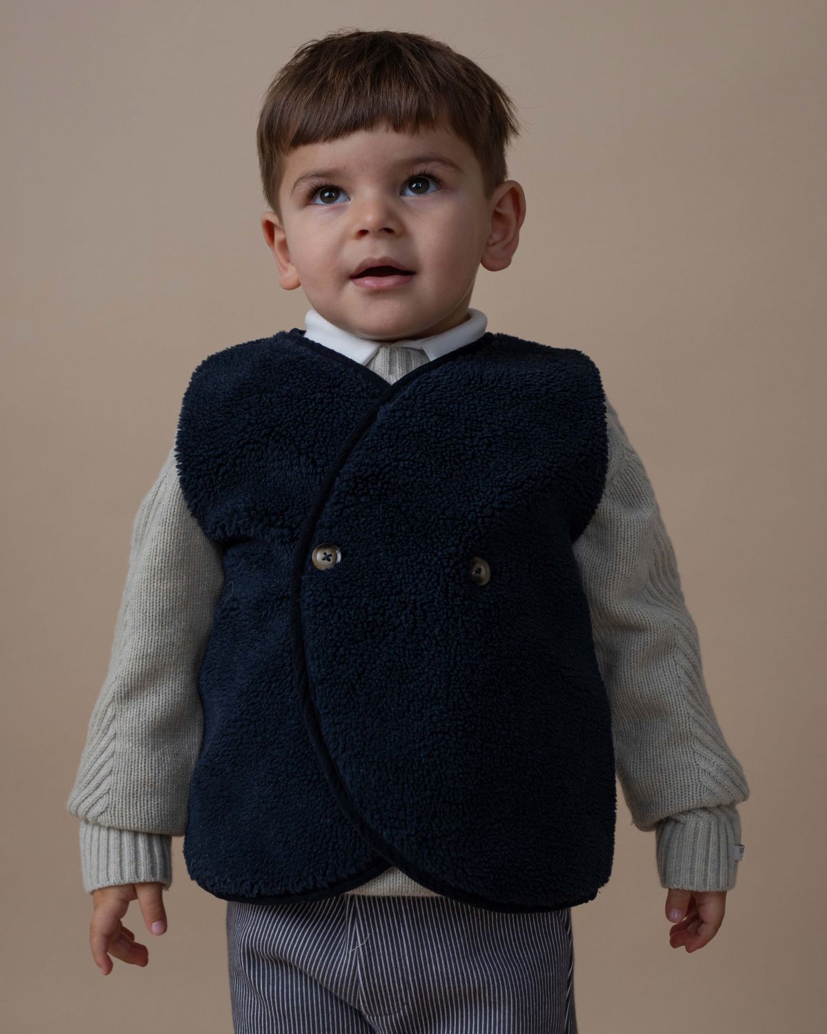 Monty Gilet in Blue Marine