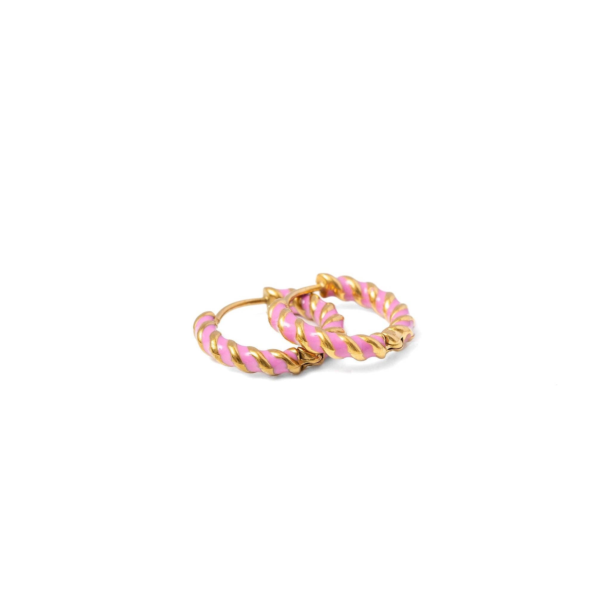 Braided Hoop Earrings - Hypoallergenic, Girl Gift