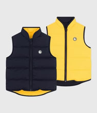 Kid Reversible Vest Navy and Yellow