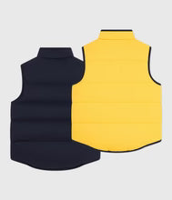 Kid Reversible Vest Navy and Yellow