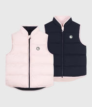 Kid Reversible Vest Pink and Navy