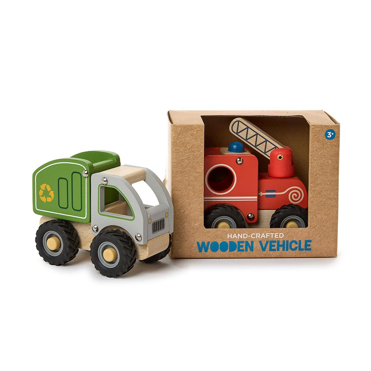 Truck with Movable Parts Hand-Crafted Wooden Toy Assorted 2 Designs