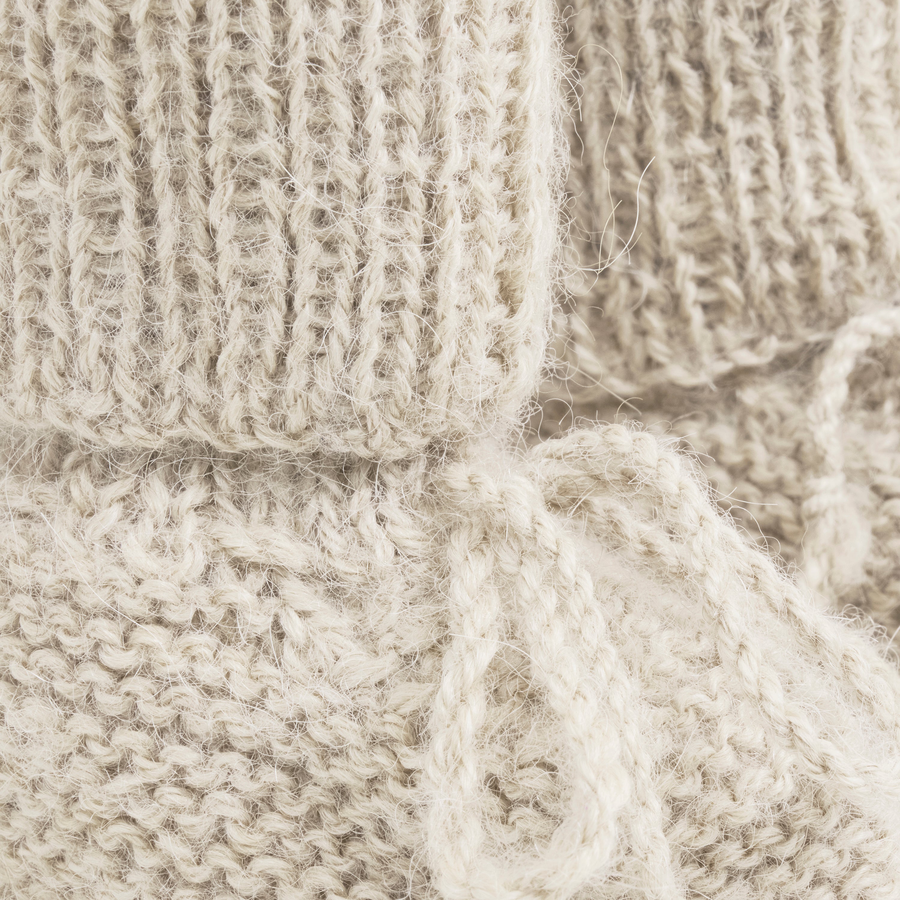 Booties Alpaca Wool Knit Grey