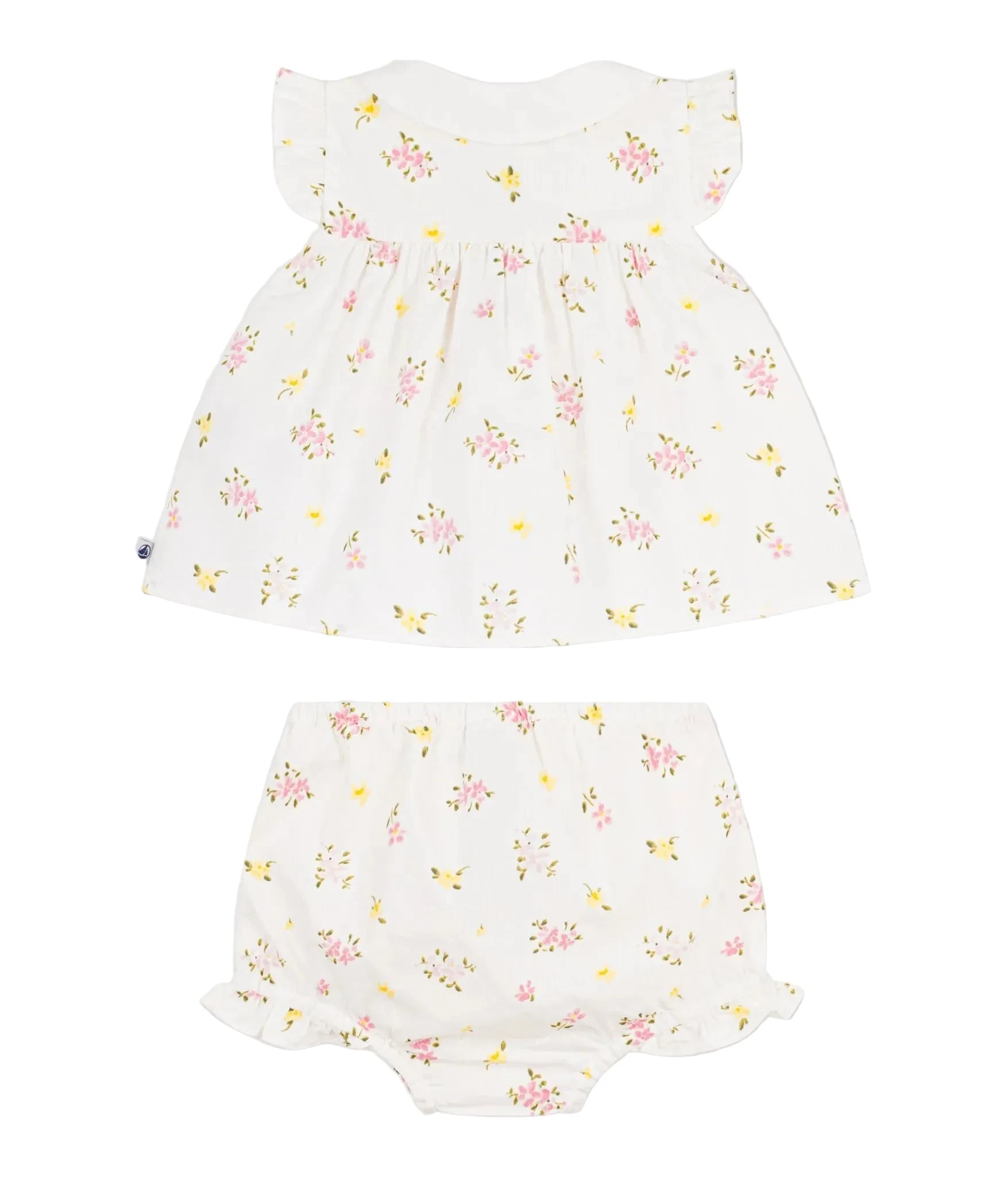 Baby Girl 2pc Set Floral SS Blouse nada Bloomers
