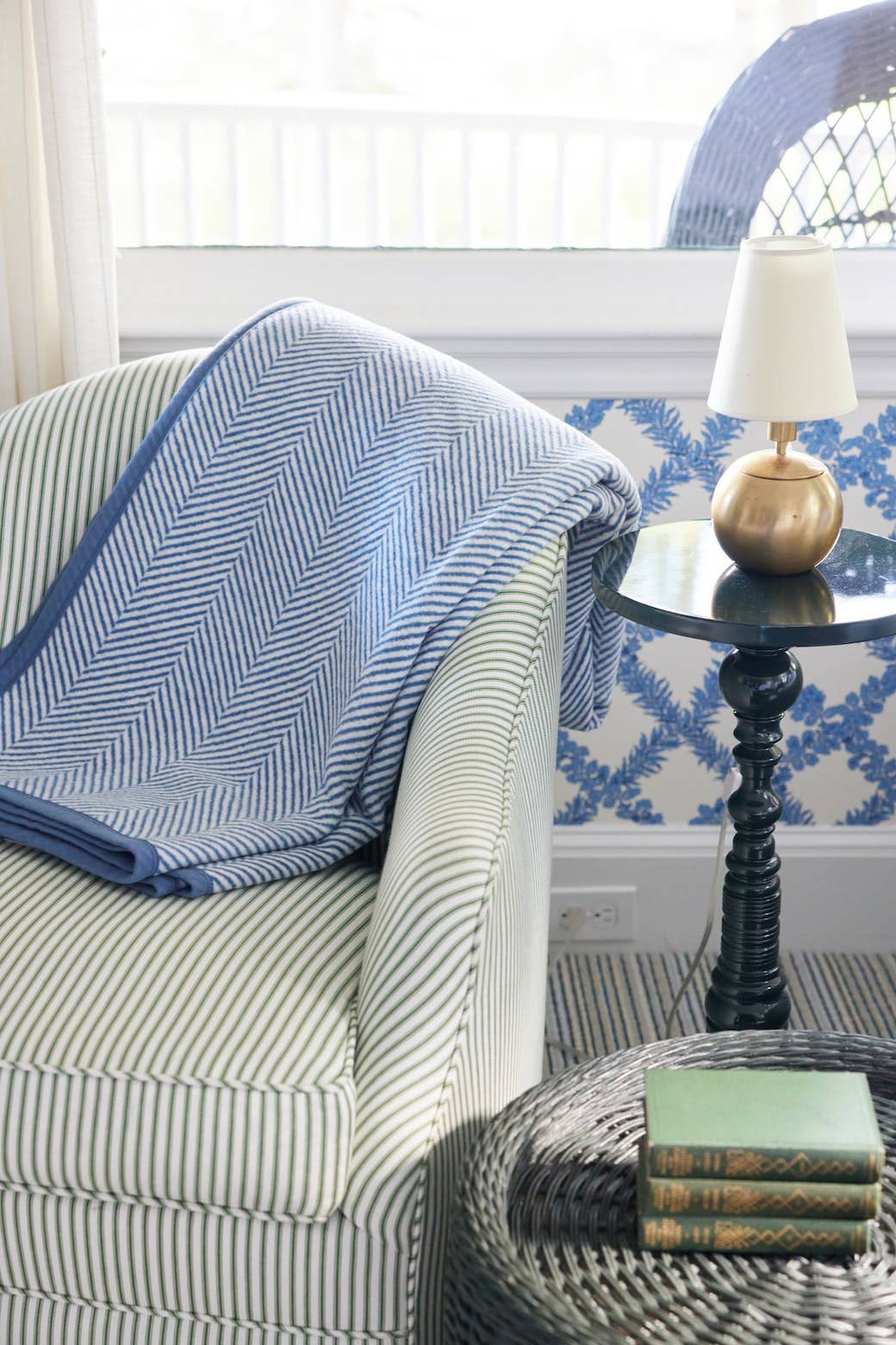 Midi Harborview Herringbone Cornflower Blanket