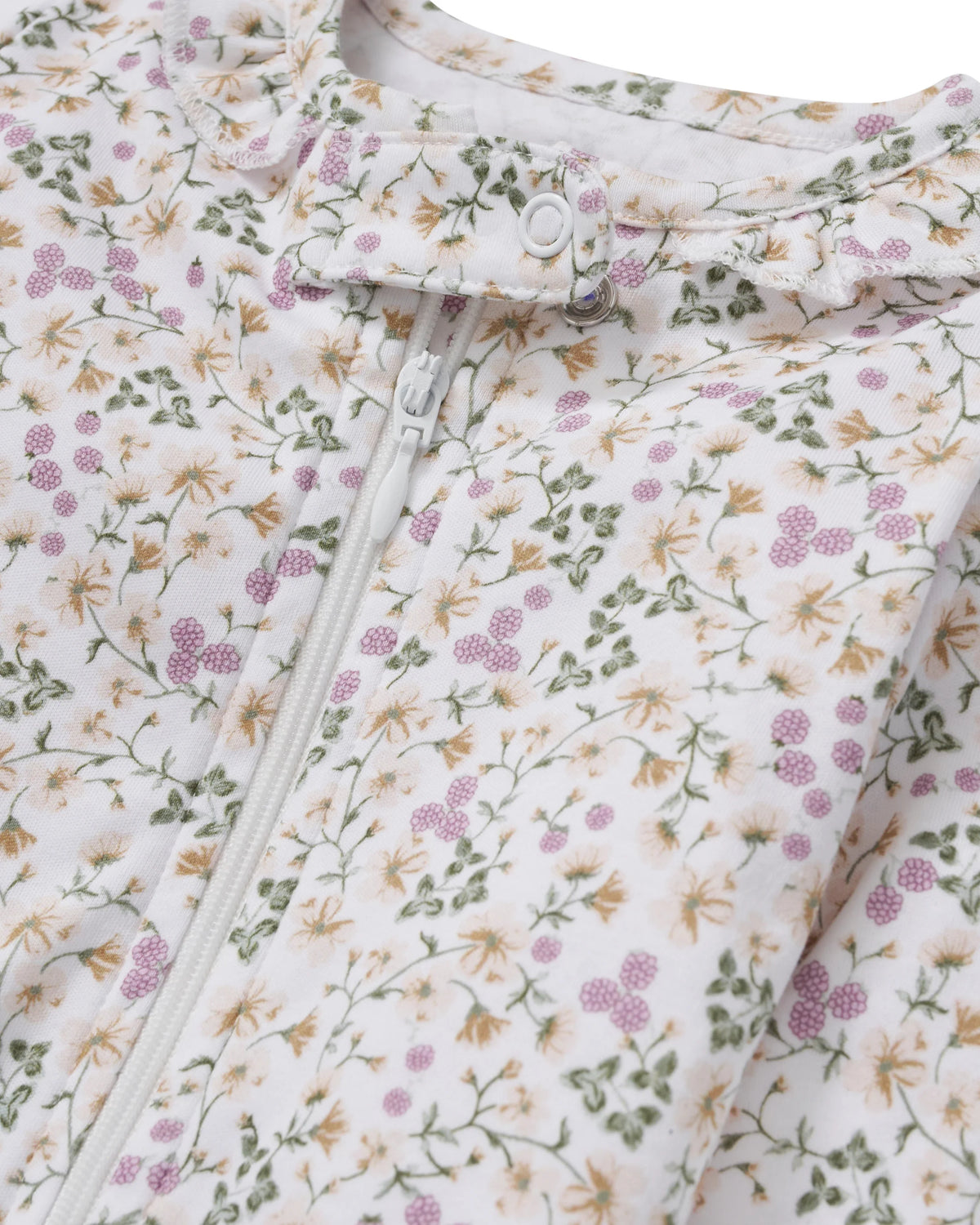 Baby's Pima Footie Romper- Meadow Bloom