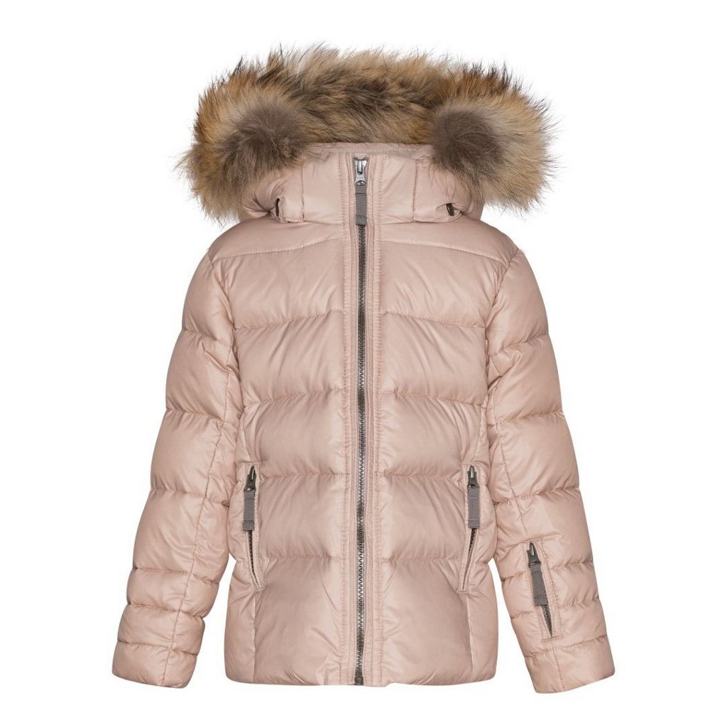 Featherlight girls jacket w/fur