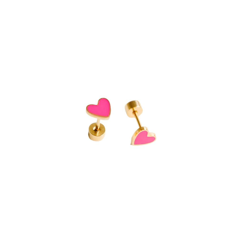 Neon Heart Earrings
