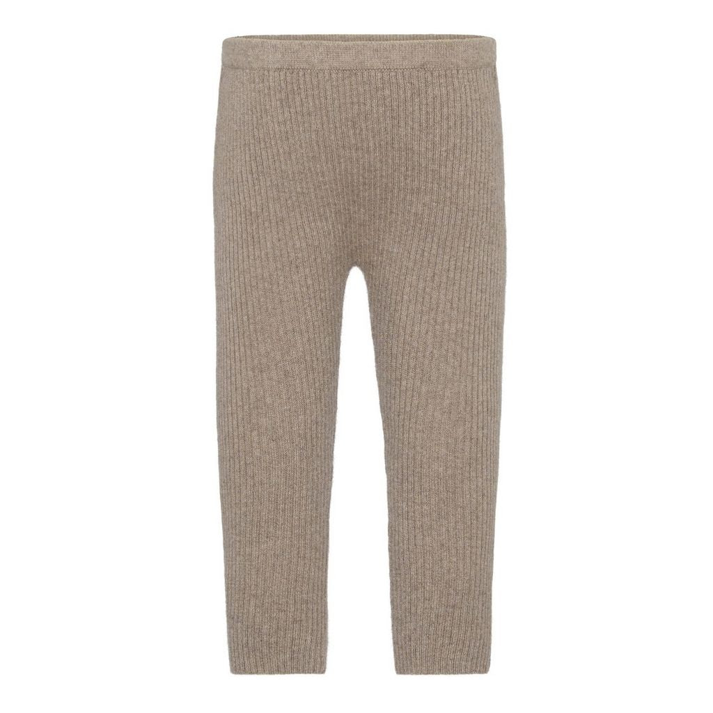 Cashmere Sweater and Ribbed Legging Set Camel