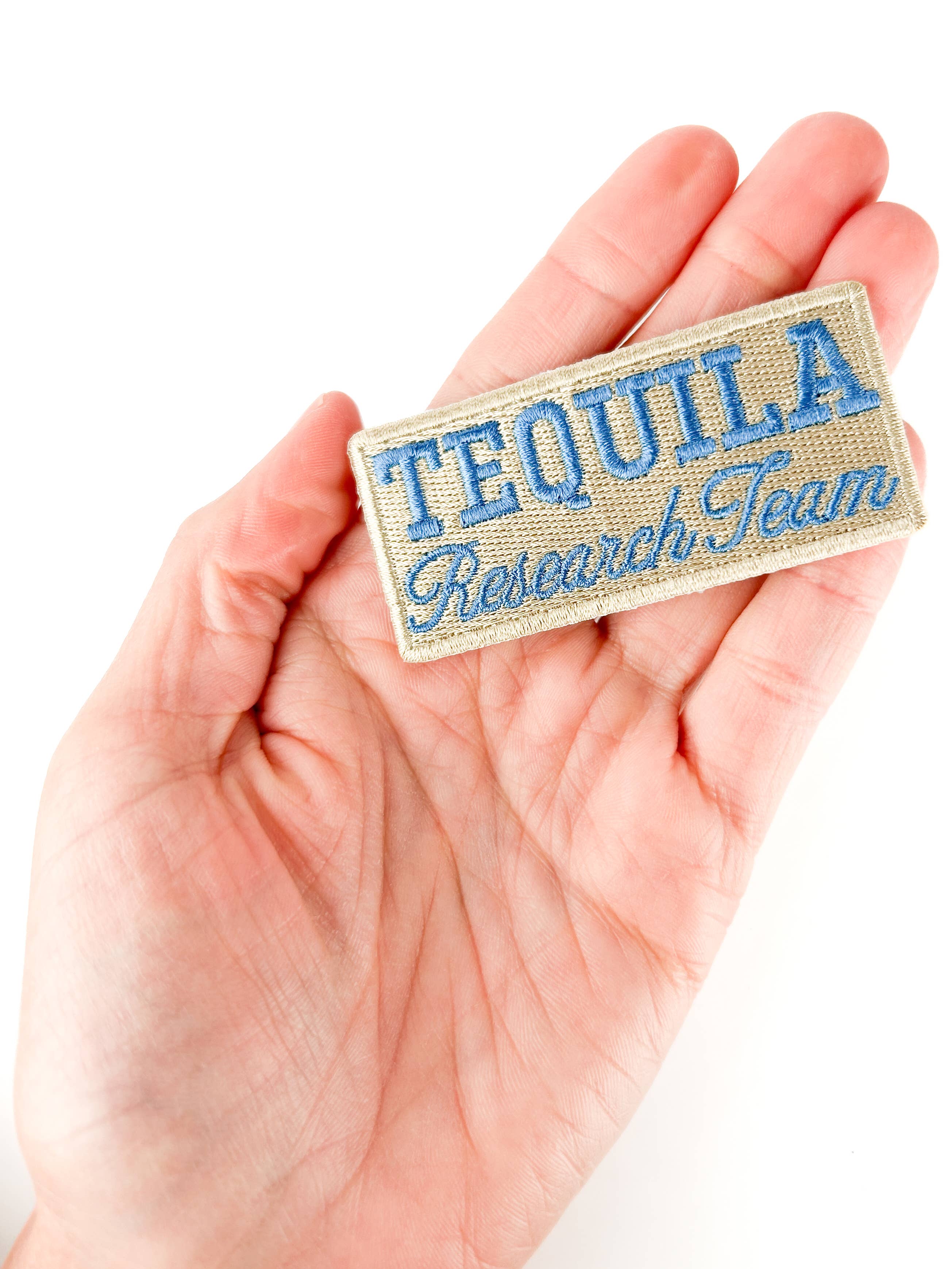 Tequila Research Team Embroidered Patch Funny Drinking Iron