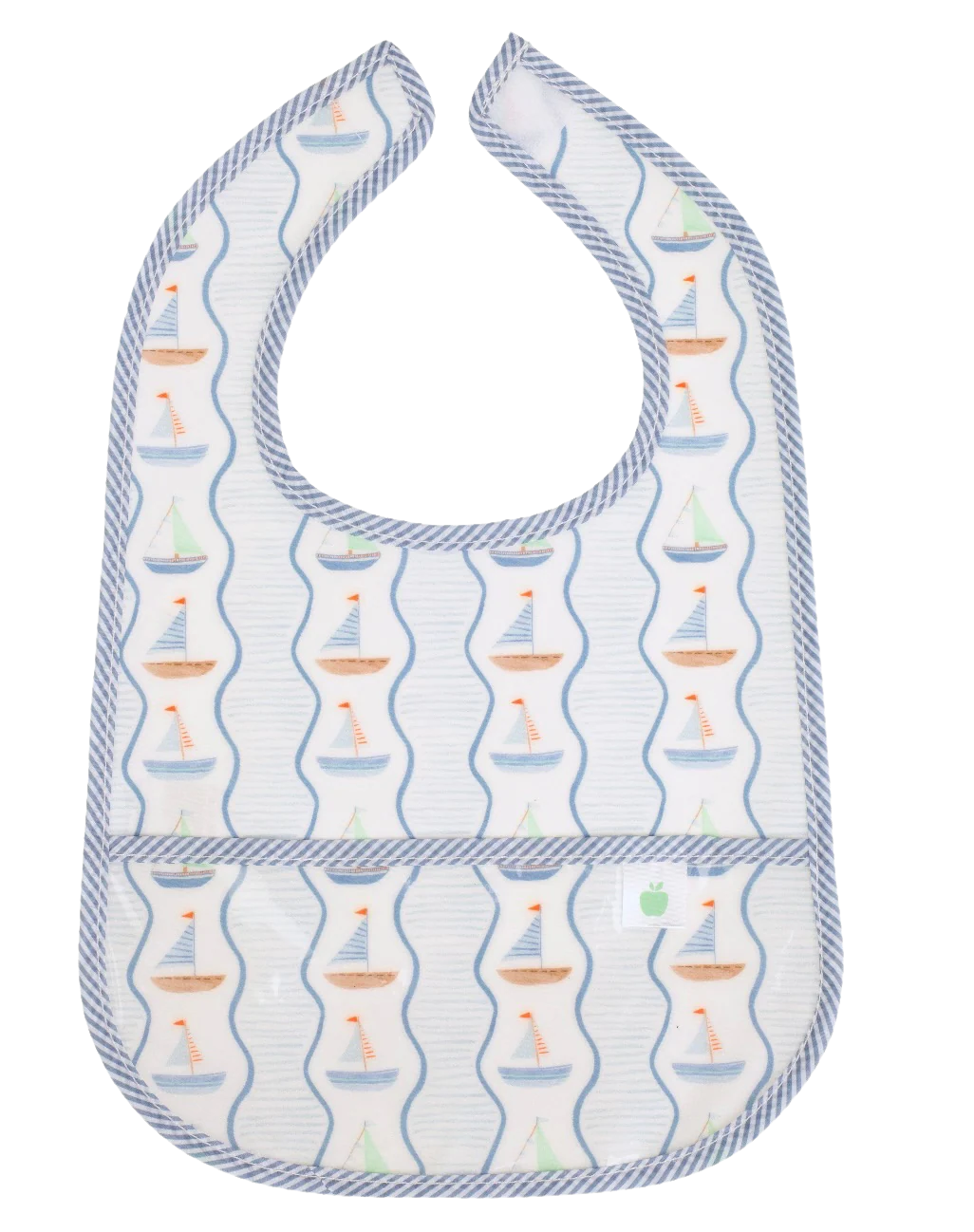The Wipe It Bib Sailboats