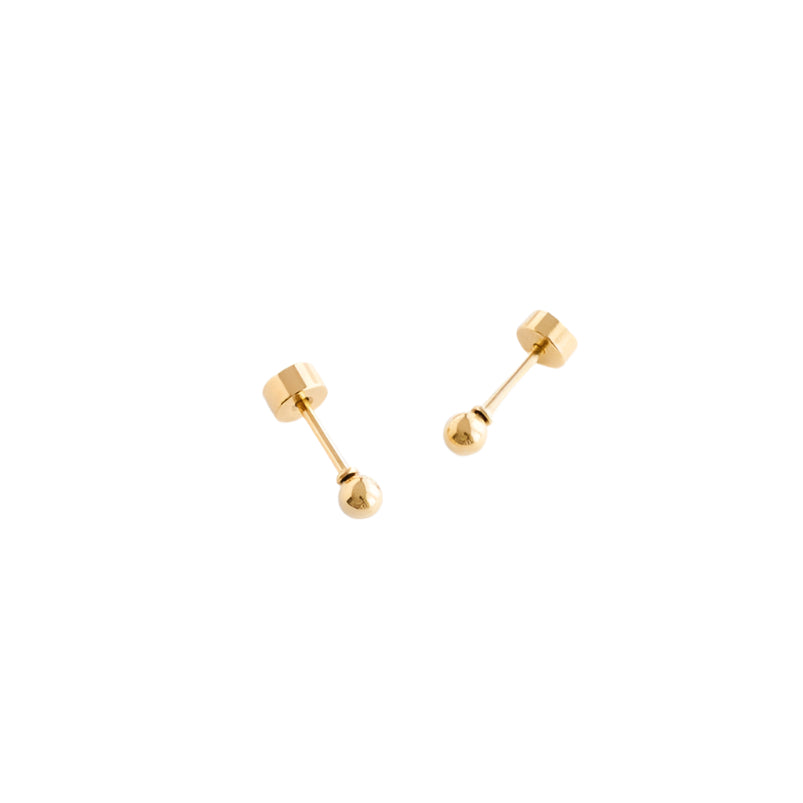 Gold Ball Earrings
