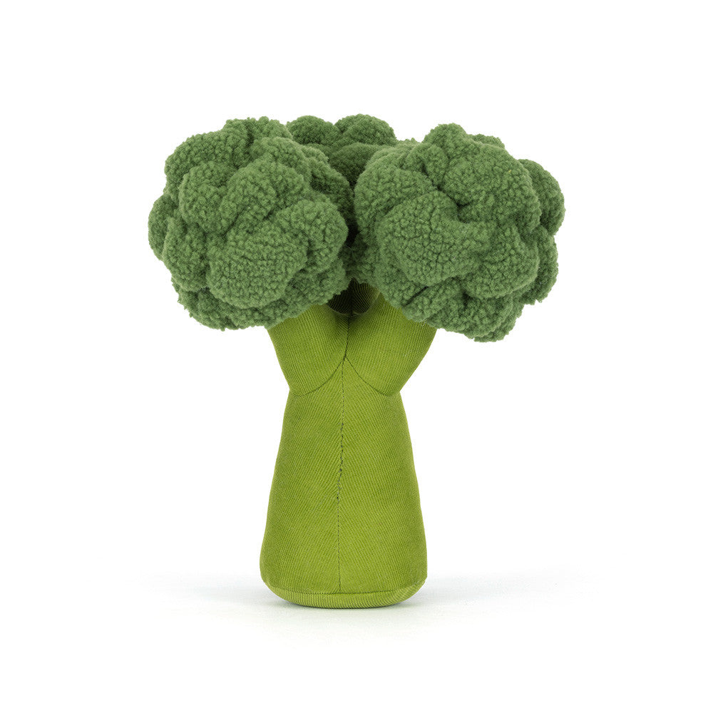 Adorable Amusables Broccoli plush from JellyCat, great for gifting and snuggling.
