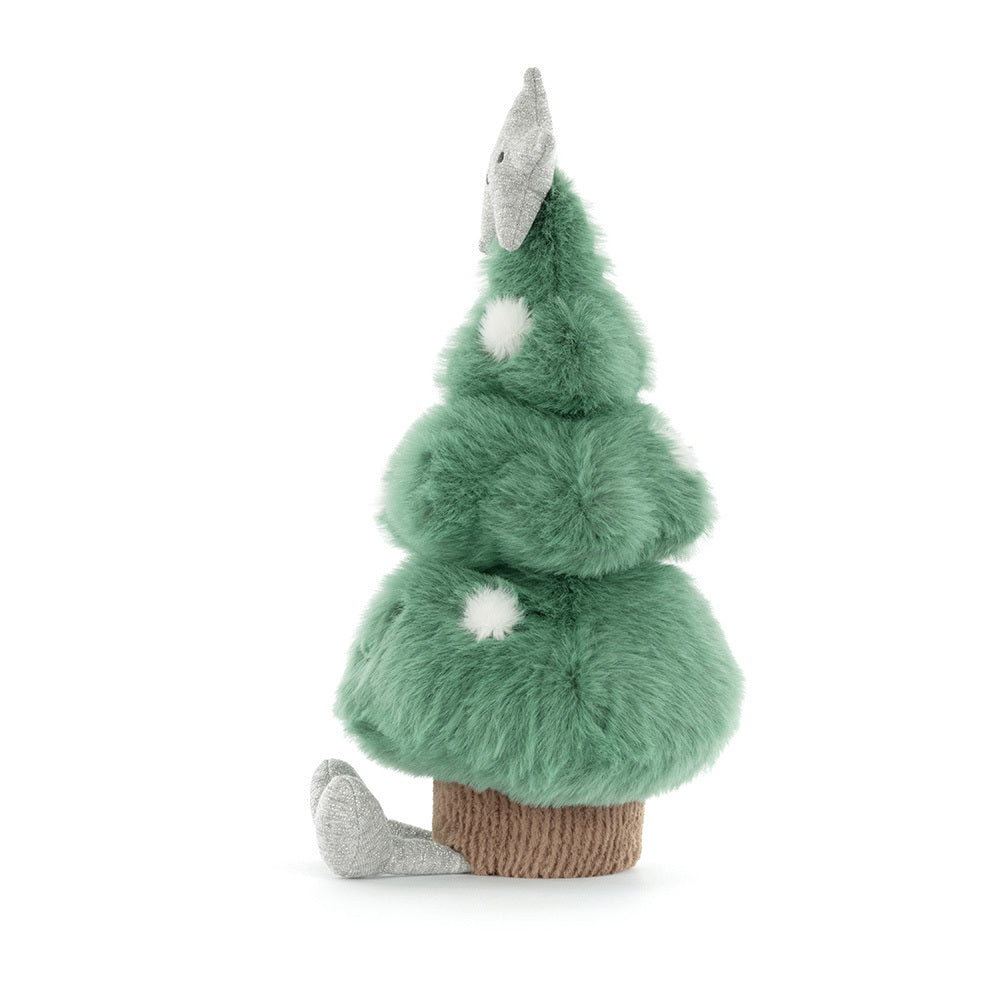 Amuseables Christmas Tree plush toy, sitting next to festive ornaments, bringing joy to Christmas celebrations.