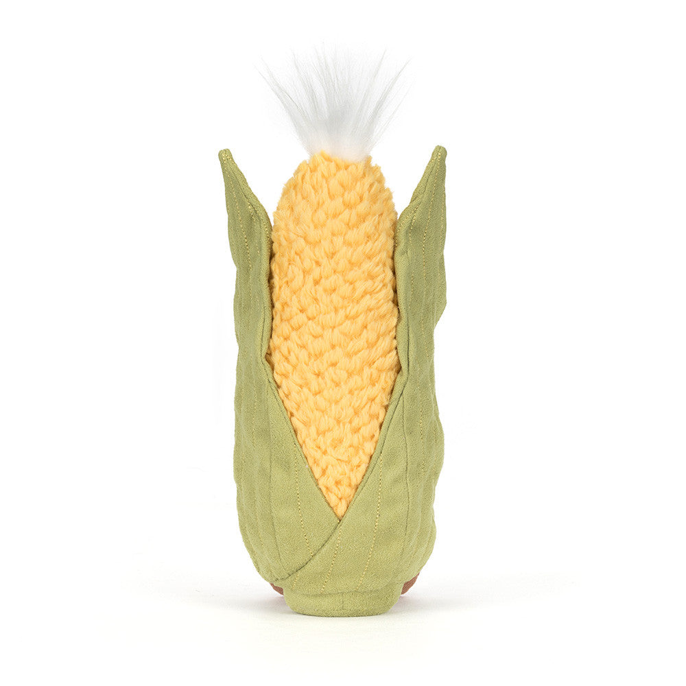 Amusables Sweetcorn displayed against a bright backdrop, showcasing its playful and adorable character.