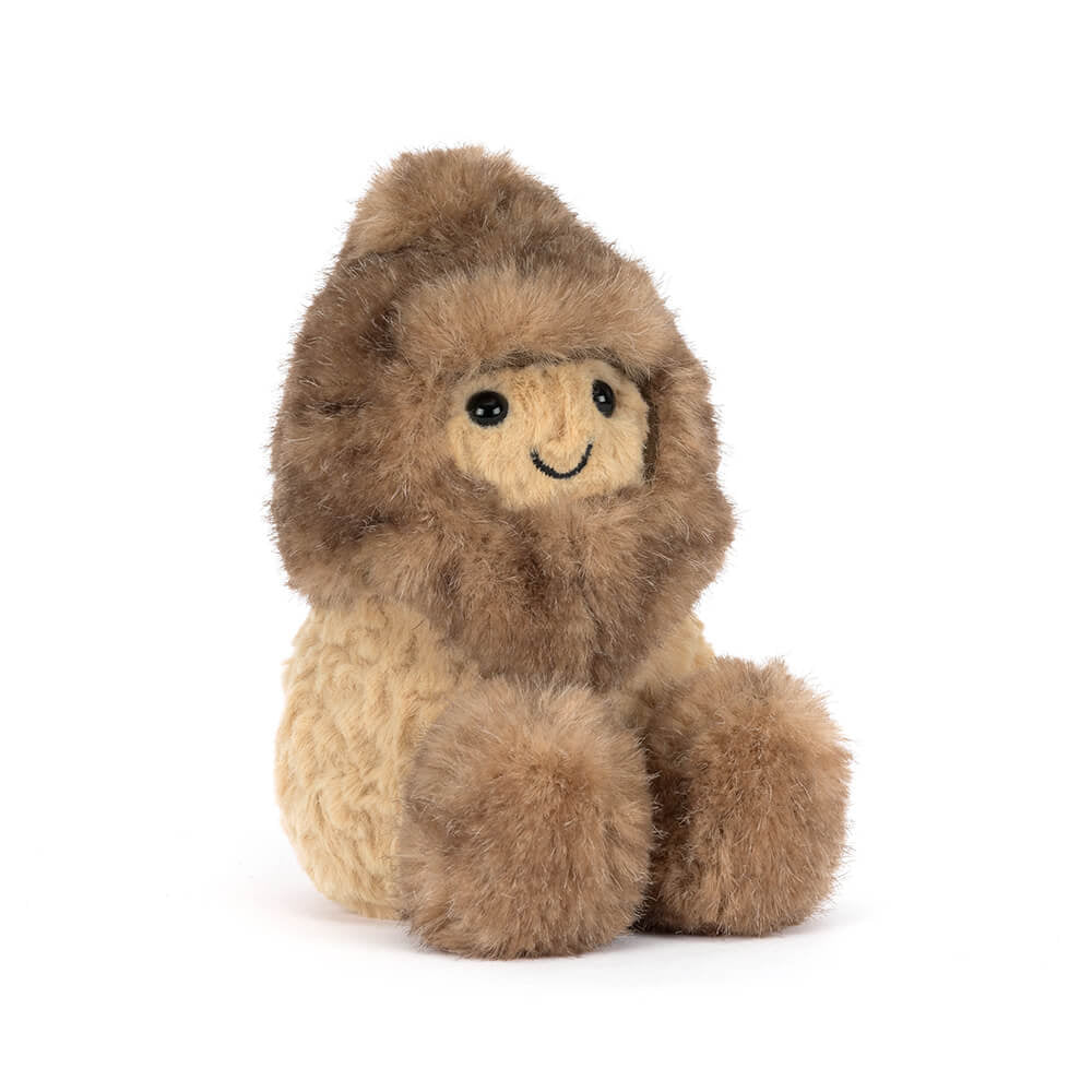 Amuseables Peanut Yeti Outfit plush toy in cozy yeti costume with a peanut-shaped design.