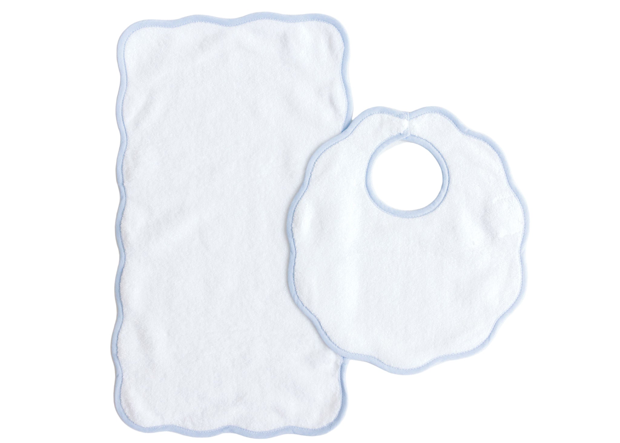 Bib & Burp – Blue Pinstripe