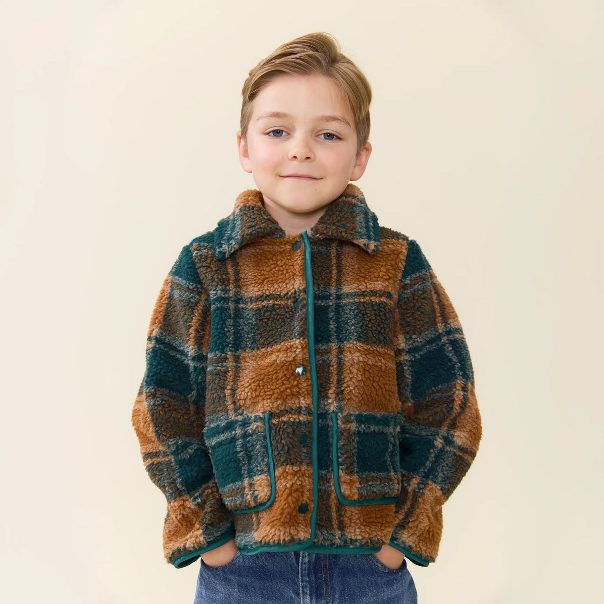 Boys Jace Jacket Pumpkin Patch Plaid F26