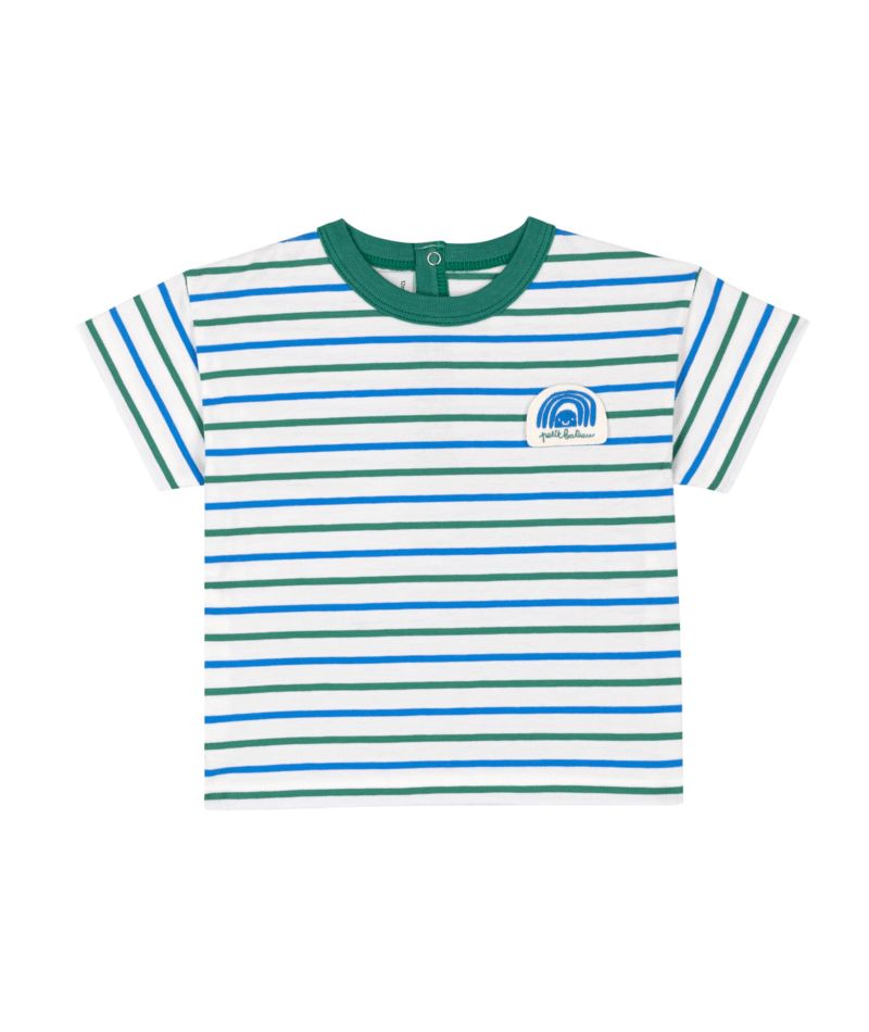 Baby Boy SS Multi Color Stripes Tee