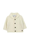 Cardigan Ecru Shawl collar Knitwear Cable