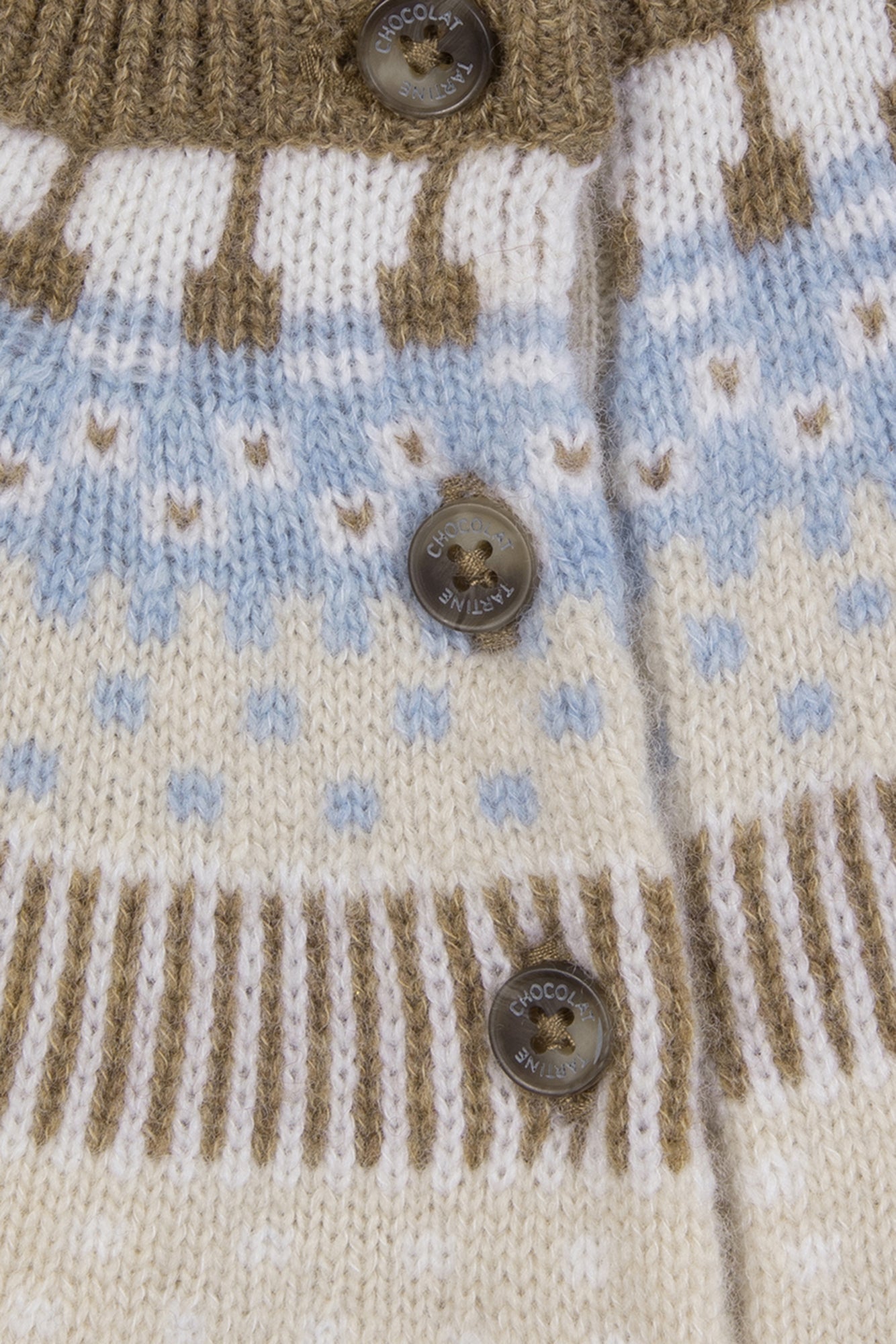 Sweater Beige motive jacquard