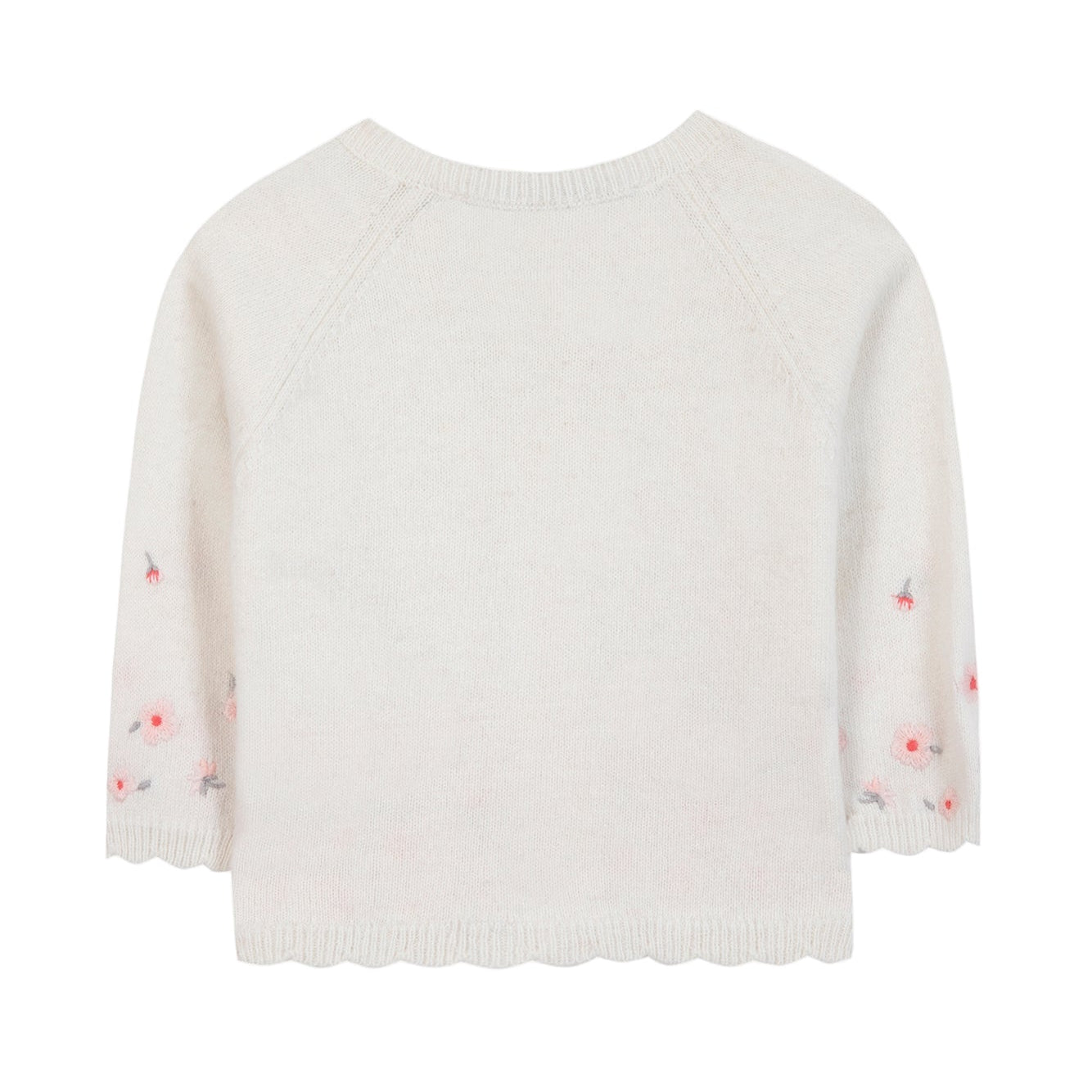 Cardigan Ecru Embrodery praline