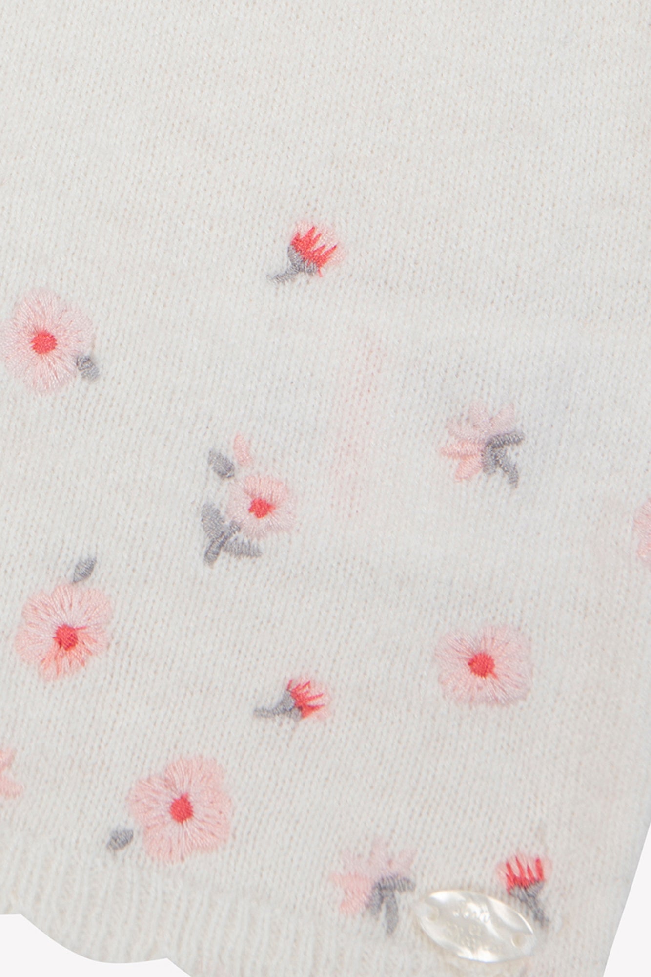 Cardigan Ecru Embrodery praline