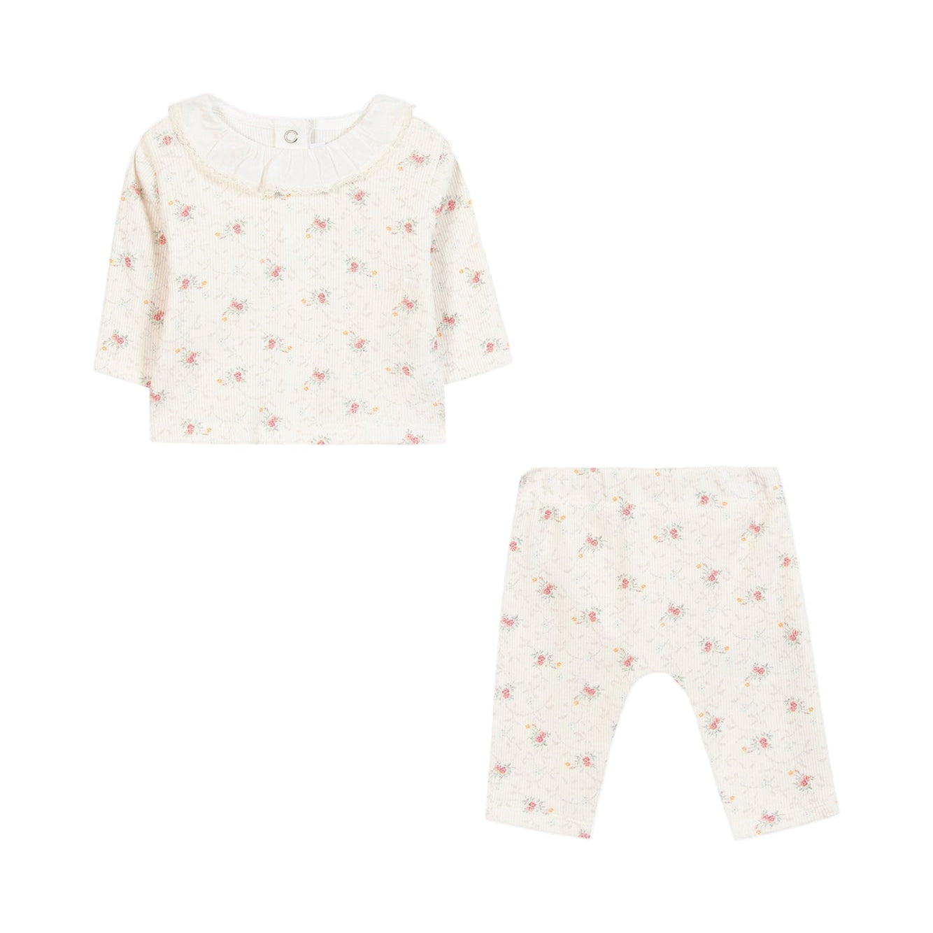 Outfit Long Ecru flowers