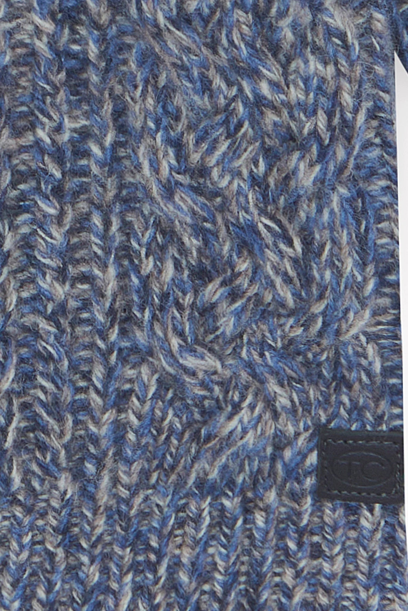 LS Knit Shawl Collared Cardigan Indigo F26
