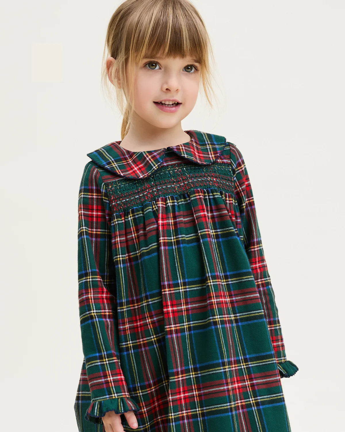 Children's Brushed Twill Eloise Nightgown Ken Pld next to holiday-themed items, radiating warmth and festive cheer for bedtime.