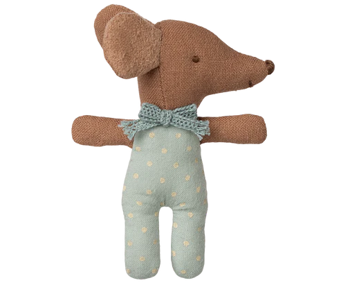 Sleepy wakey baby mouse in matchbox - Blue