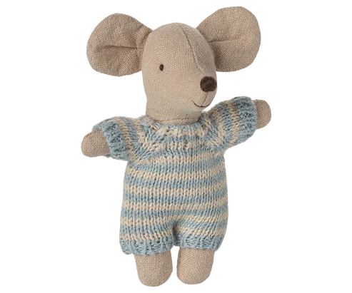 Baby mouse in carry cot - Blue