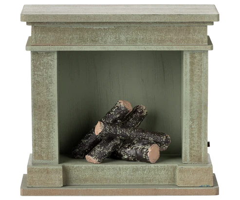 Fireplace, Miniature - Dusty green