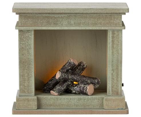 Fireplace, Miniature - Dusty green