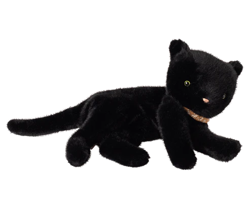 Sleeping kitten plush, Medium - Black