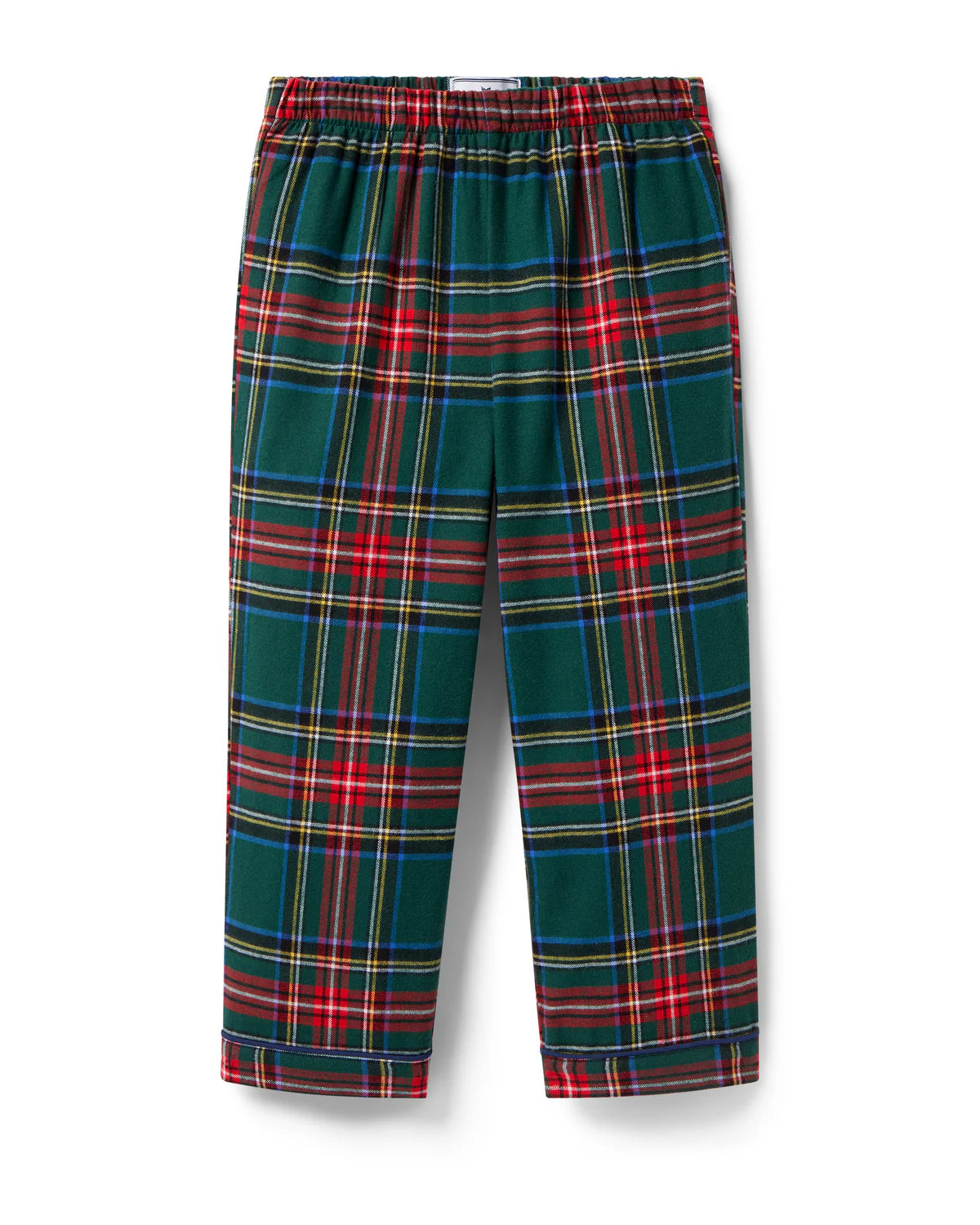Children's Brushed Twill Pant in Kensington Tartan featuring a festive plaid design perfect for holiday wear.