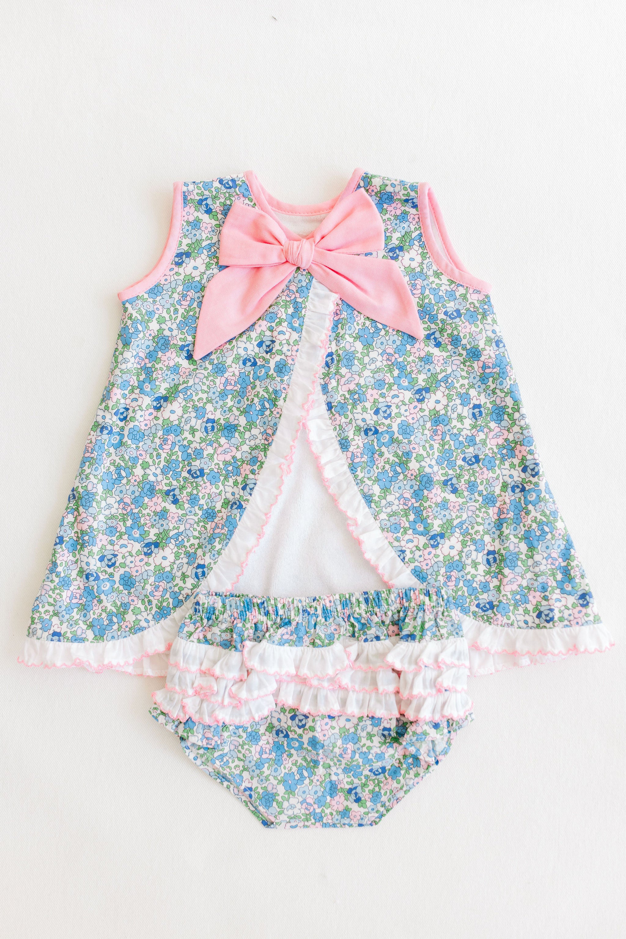 Diaper Cover Set-Blue Floral