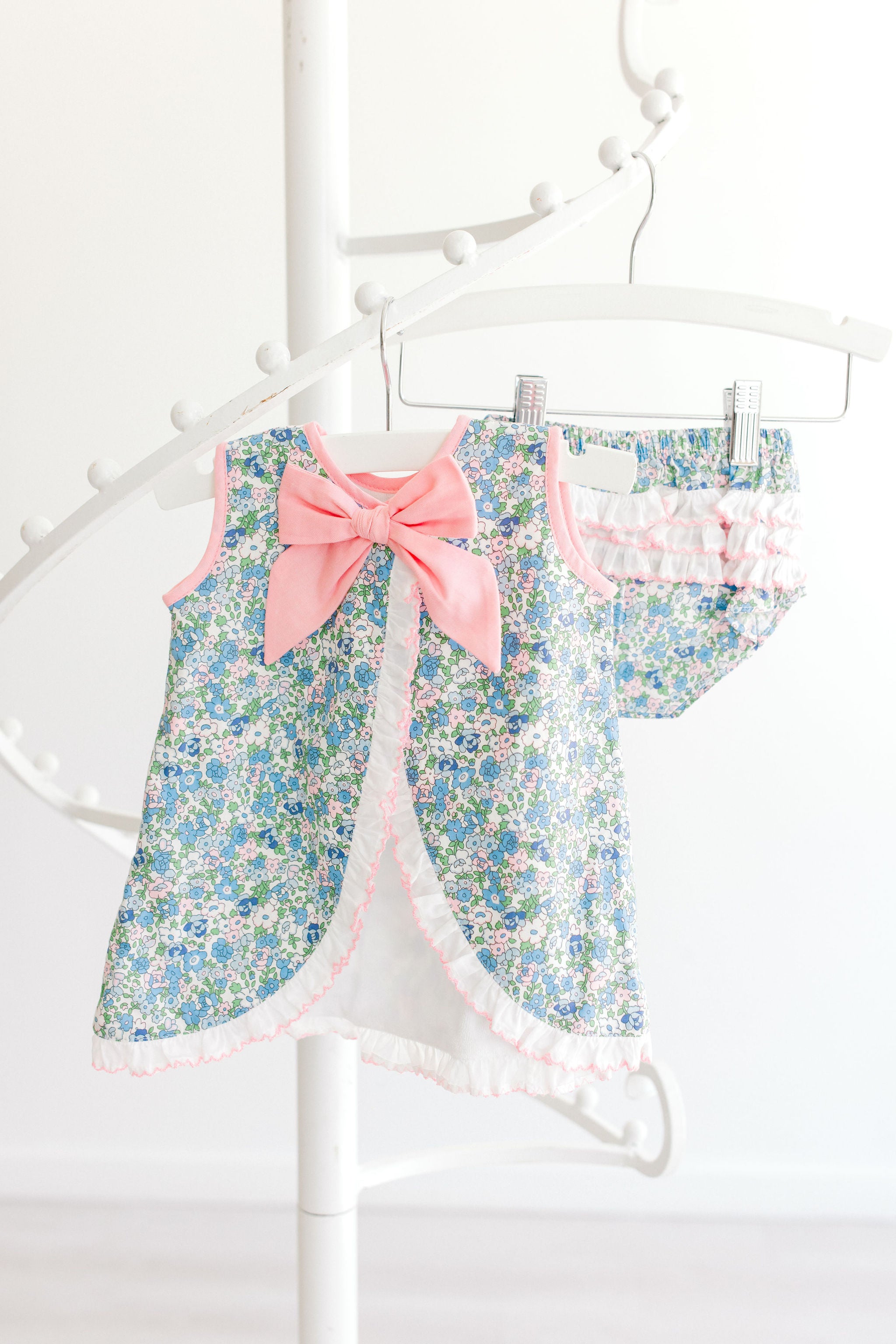 Diaper Cover Set-Blue Floral