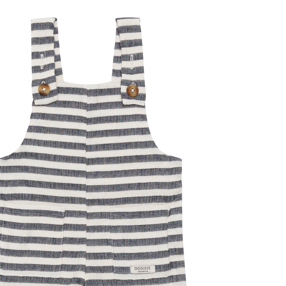 Dann Overalls Blue Marine White Striped