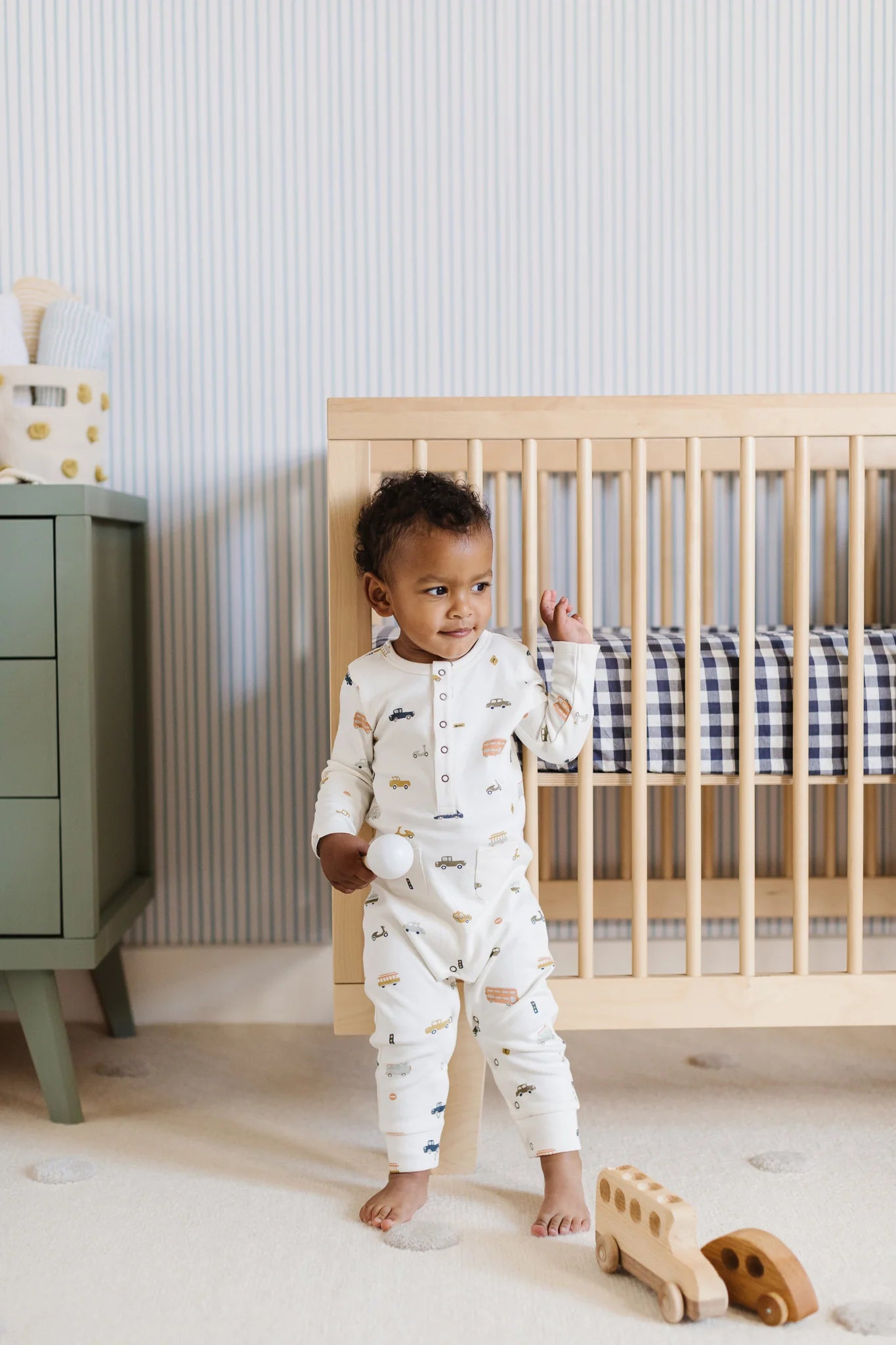 Henley Patch Pocket Romper Field Work