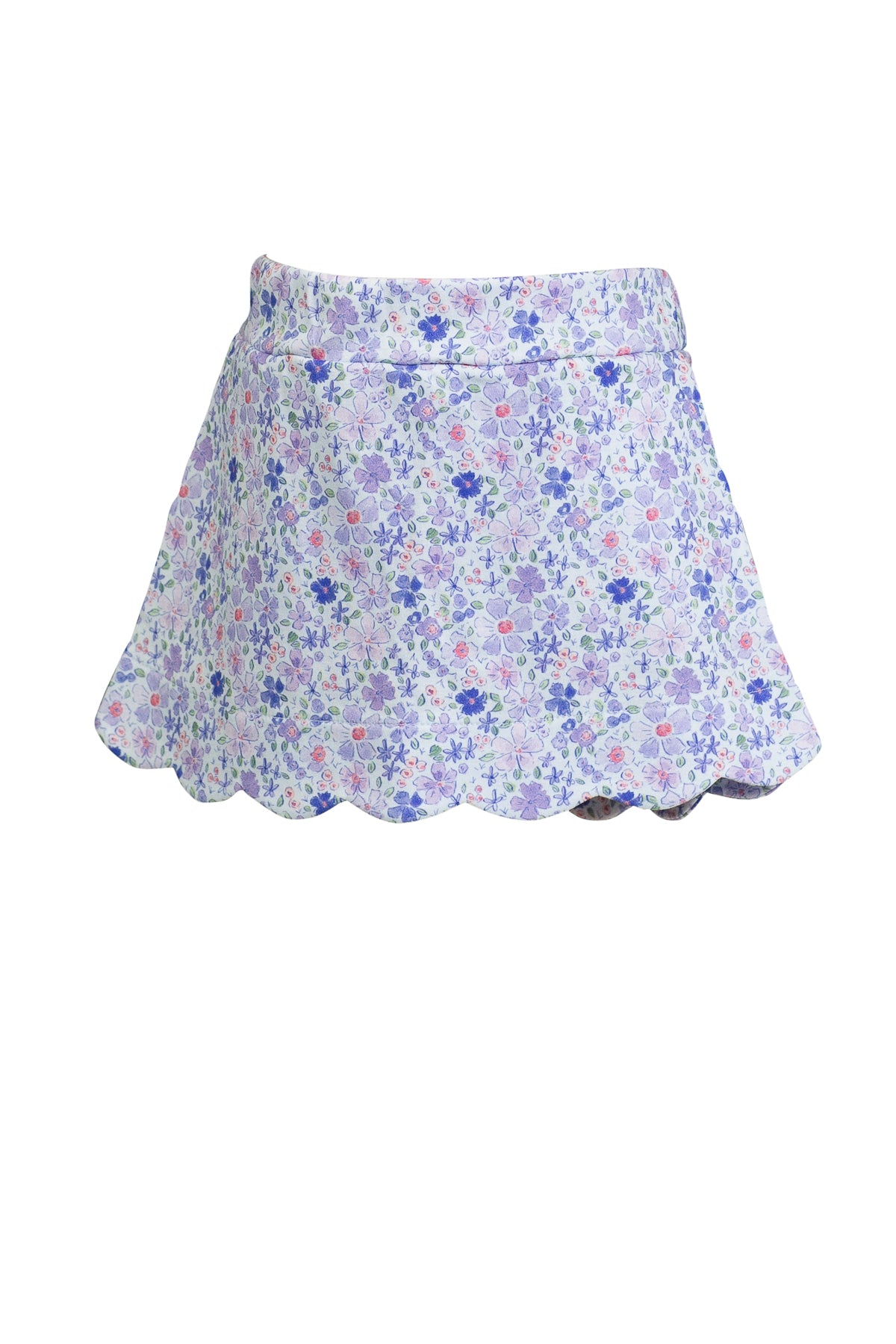 Iris Garden Scalloped Skort F26