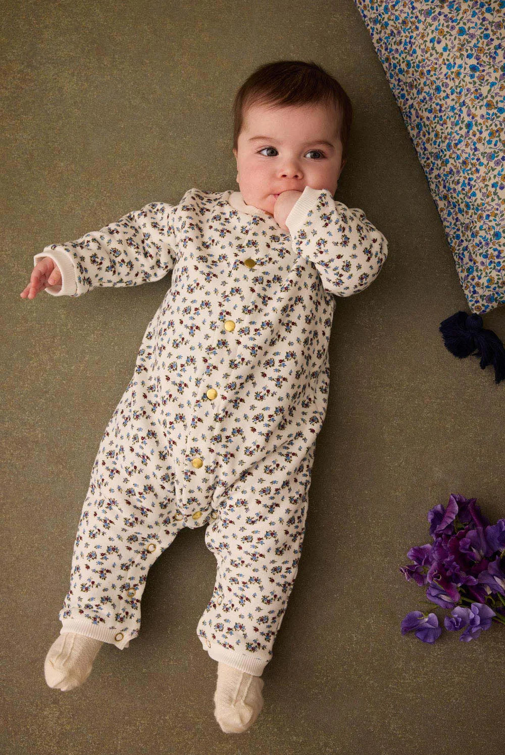 Helene Jumpsuit in Cream Columbine Hill