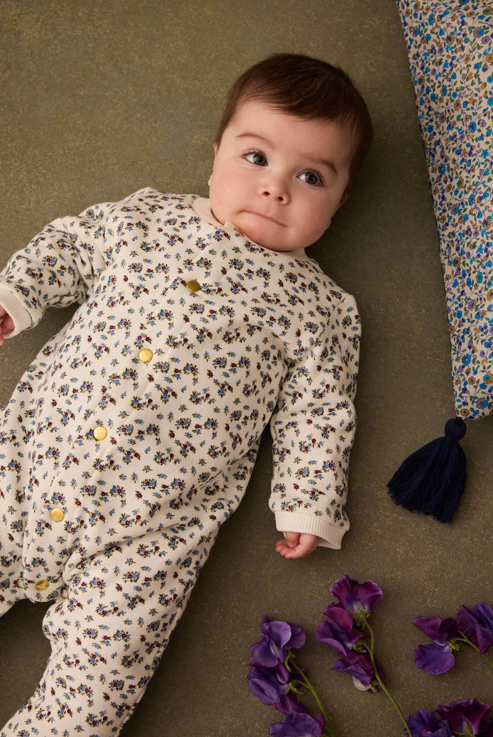 Helene Jumpsuit in Cream Columbine Hill