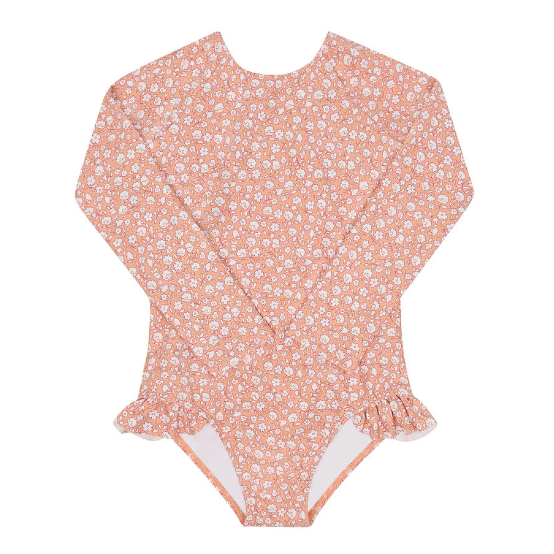 girls melone floral rashguard one piece