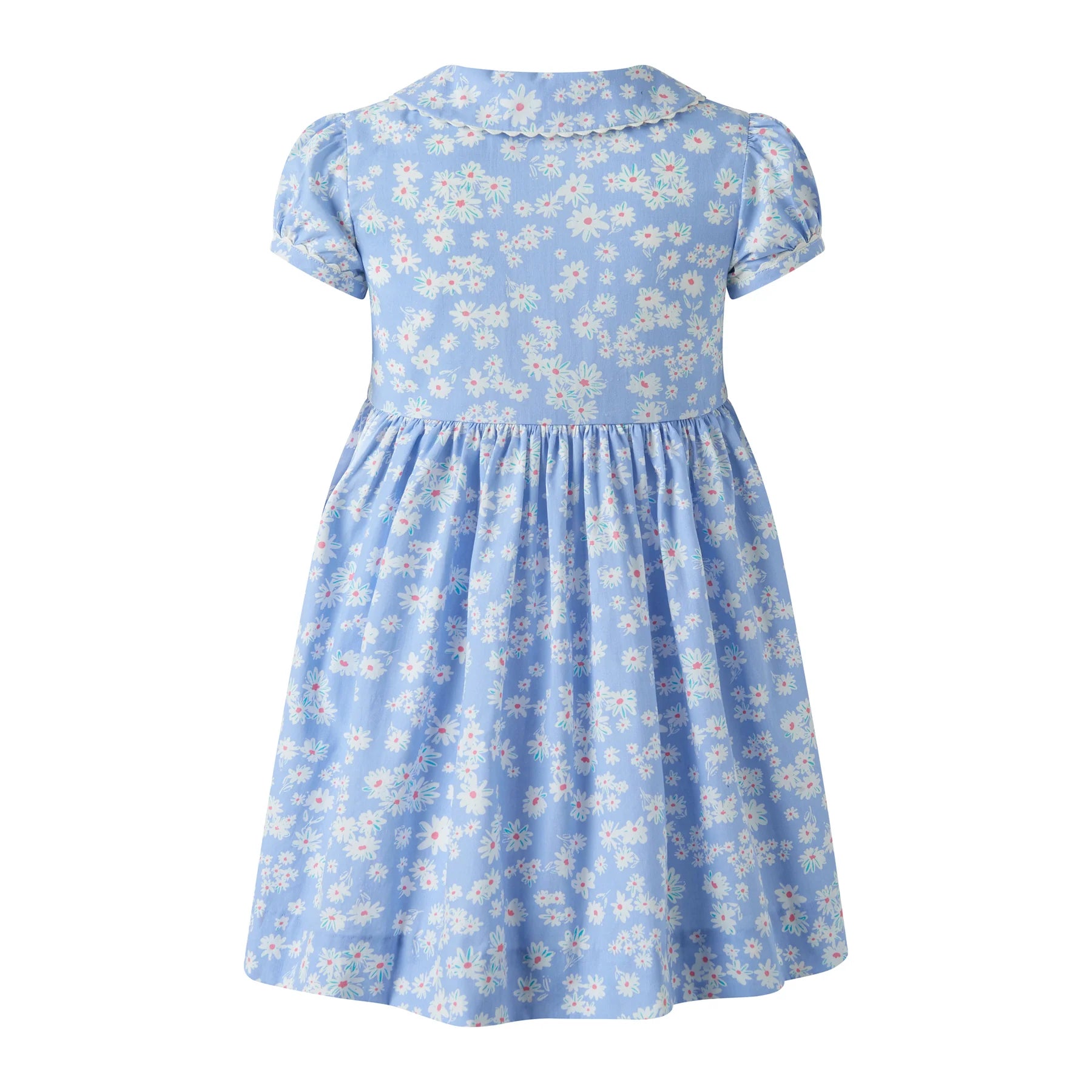 Blue Daisy Button Front Dress