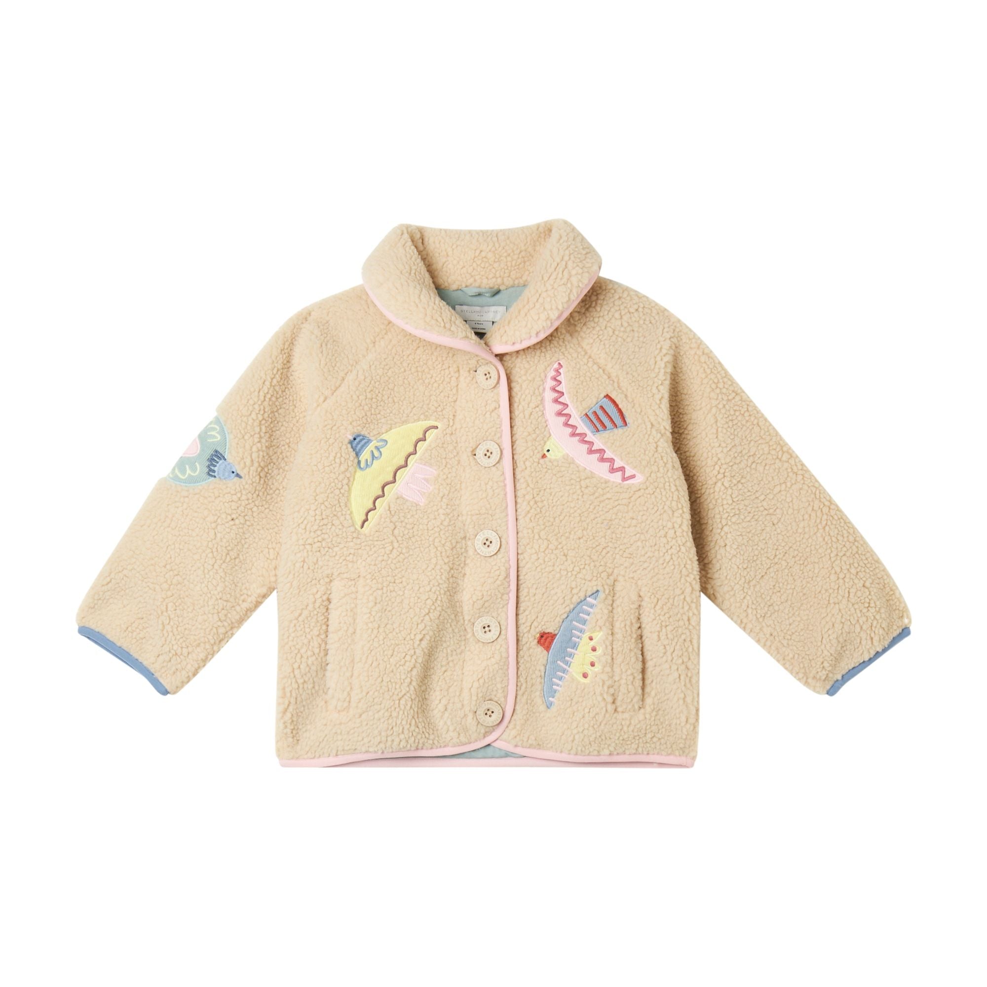 Teddy Jacket with Bird Patches