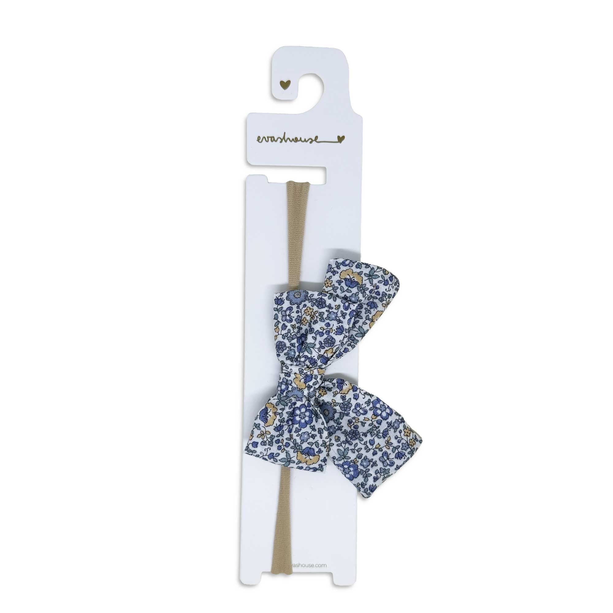 Winter flowers 2025 baby headband- Blue