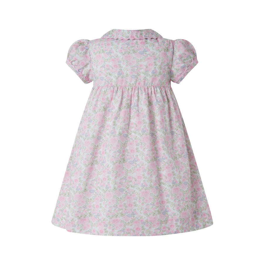 Ditsy Bloom Smocked Button Front Dress and Bloomers