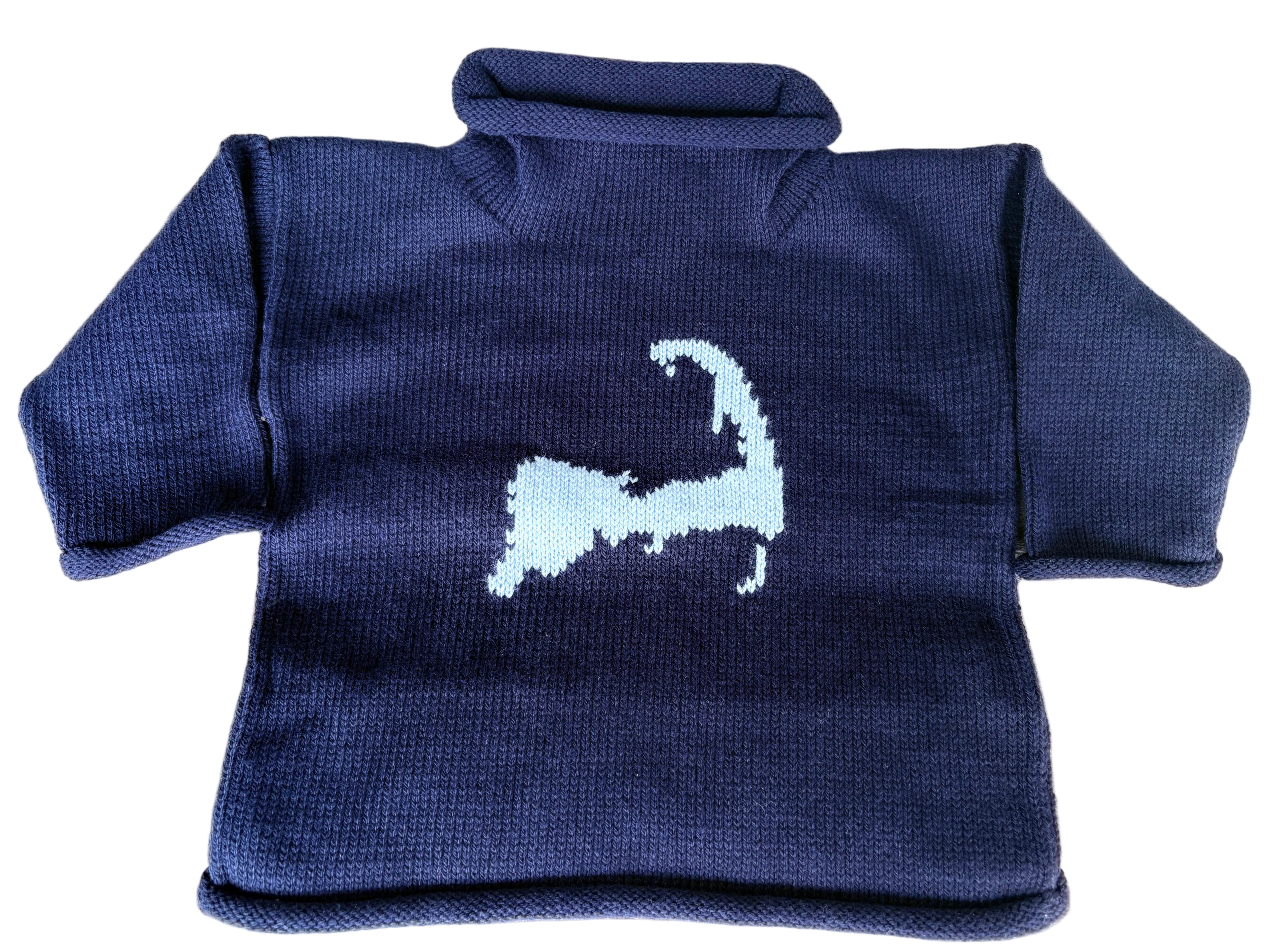 Cape Cod Rollneck Twilight/Sky Blue