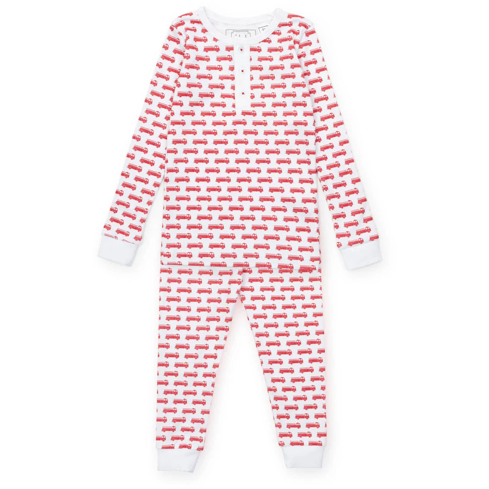 Jack Boys Pajama Pant Set-Fire Engine